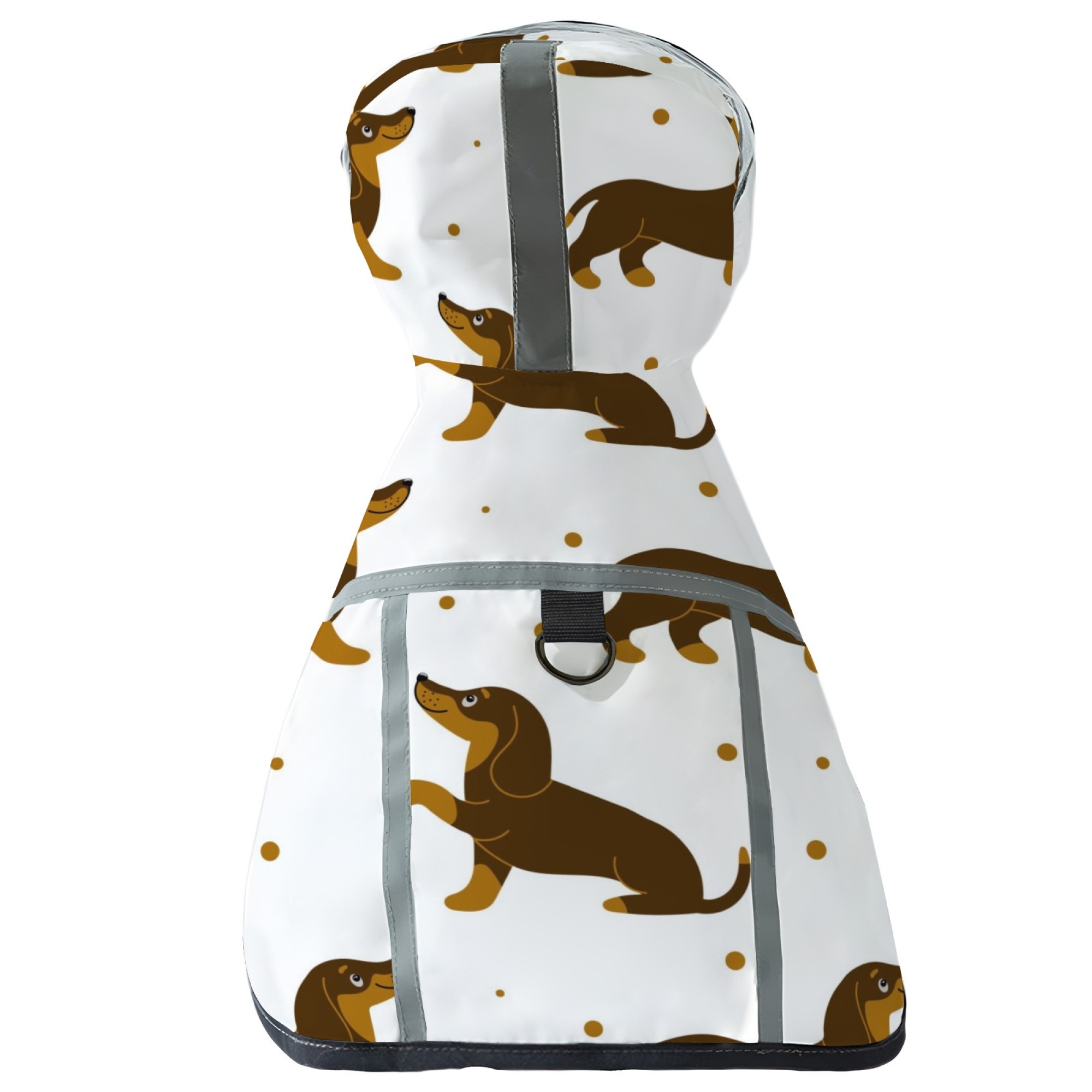TEMU Impermeabile per Cani con Stampa e Divertente, per Passeggiate con il Cane ! Materiale in Poliestere Resistente, Lavabile in Lavatrice, Cinghie
