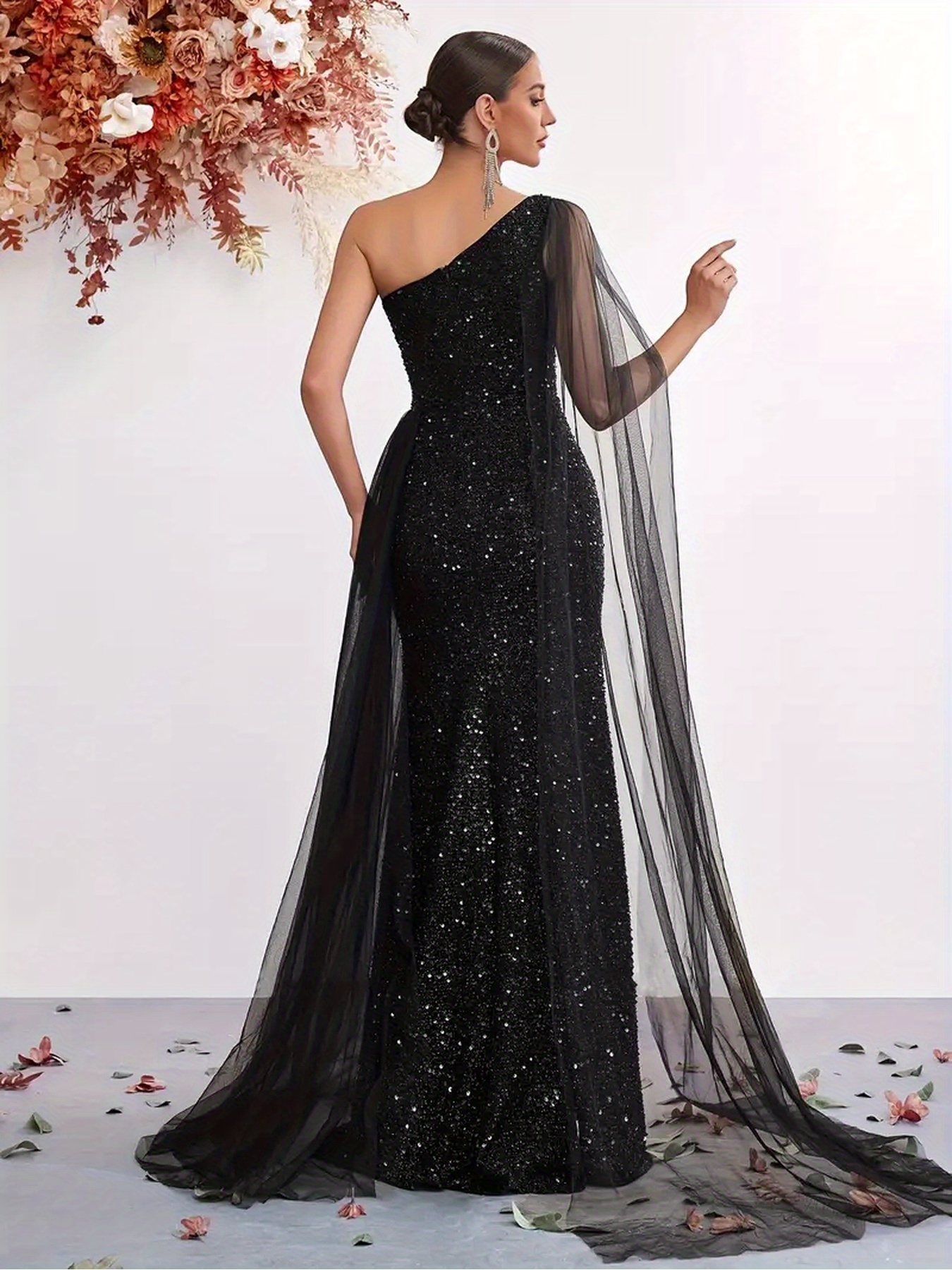 sachin and babi light blue dress Black Sequin Dresses main image 0