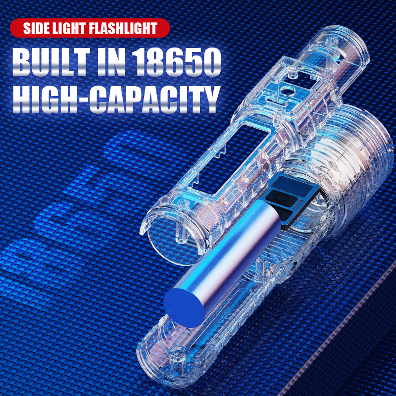 LED Super Bright Flashlight with 7 Adjustable Modes, USB Rechargeable