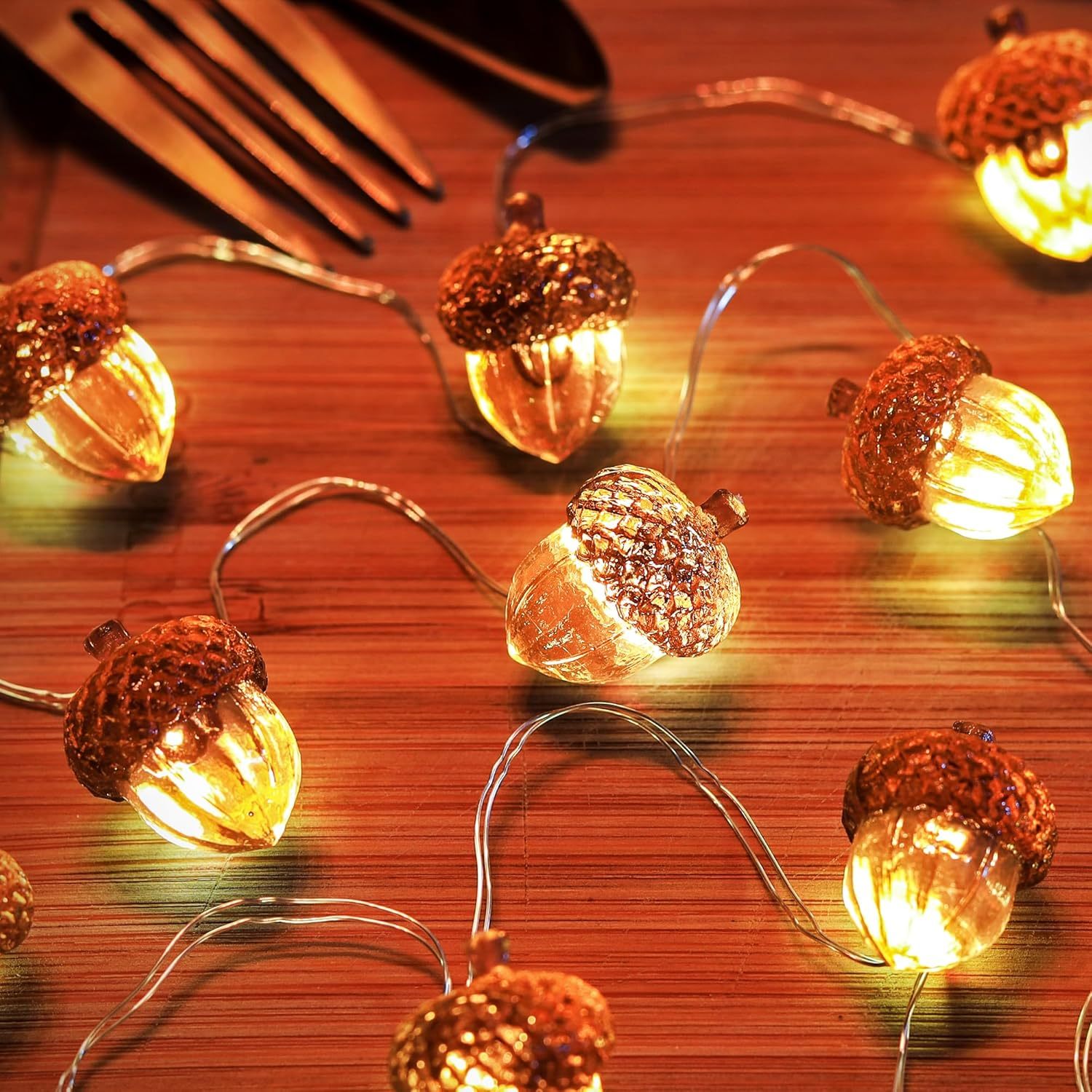 1pc 30 Warm White Led Fairy Lights Glowing Shaped