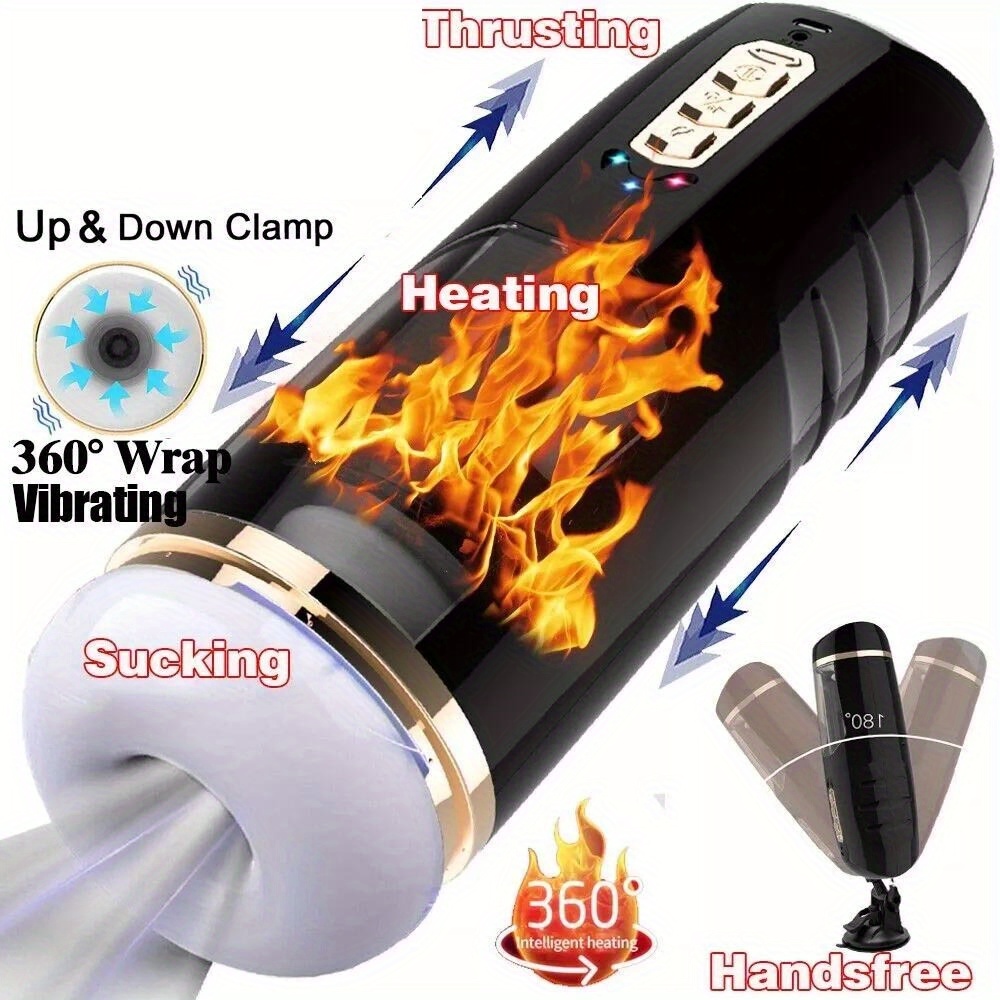Male Masturbaters Automatc HandsFree 10 Rotatng Mastubator Cup Sex