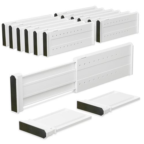 multifunctional drawer partition inch expandable and adjustable divider 4 inches high drawer partition plastic drawer storage box suitable for bedroom bathroom kitchen office 5 8 10 12pcs desk drawer organizer for home storage