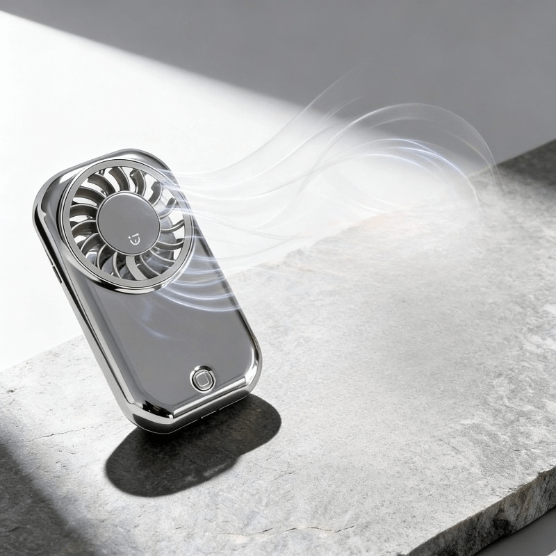 Mini Handheld Fan & Mirror Function - Large Battery Suitable For Travel, Motor With Multi-, Cooling Fan For, Portable For, Office, Gifts, Battery- Mirror