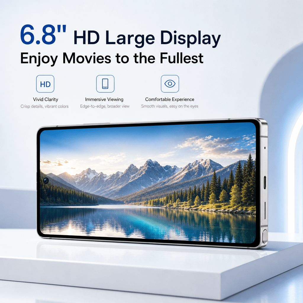 unlocked device sim   6 8 inch   display 4gb   64gb rom   support facial unlock complete package present Product details 1