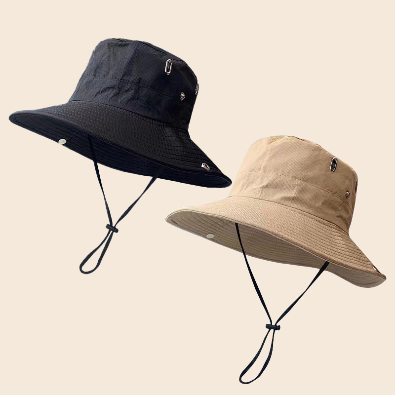 TEMU 2pcs Uv Protection Bucket Hats - Breathable, Foldable & Stylish For Outdoor Activities