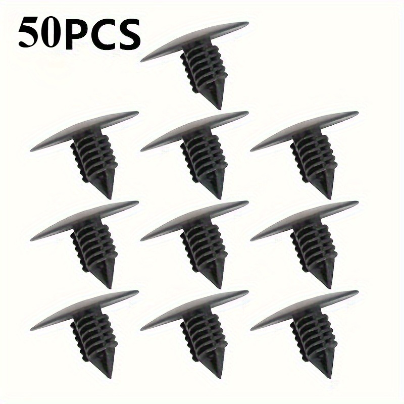 50pcs Plastic Car Wheel Arch Splash Guard Trim Clips, Auto Fastener Clip Accessories