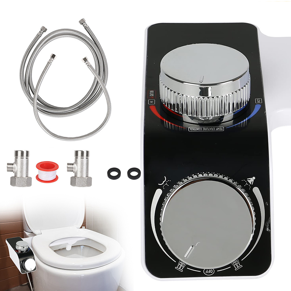 Non-electric Bidet Sprayer Kit - With Water Dual Nozzle For Toilet Intimate Hygiene ( Design)