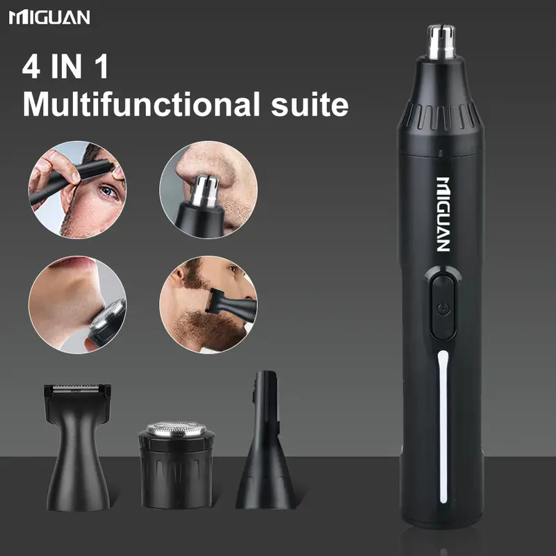 4in 1 professional grooming kit usb rechargeable nose hair and ear hair trimmer beard eyebrow body hair remover mens personal care tools for fathers day best for christmas thanksgiving Product details 2
