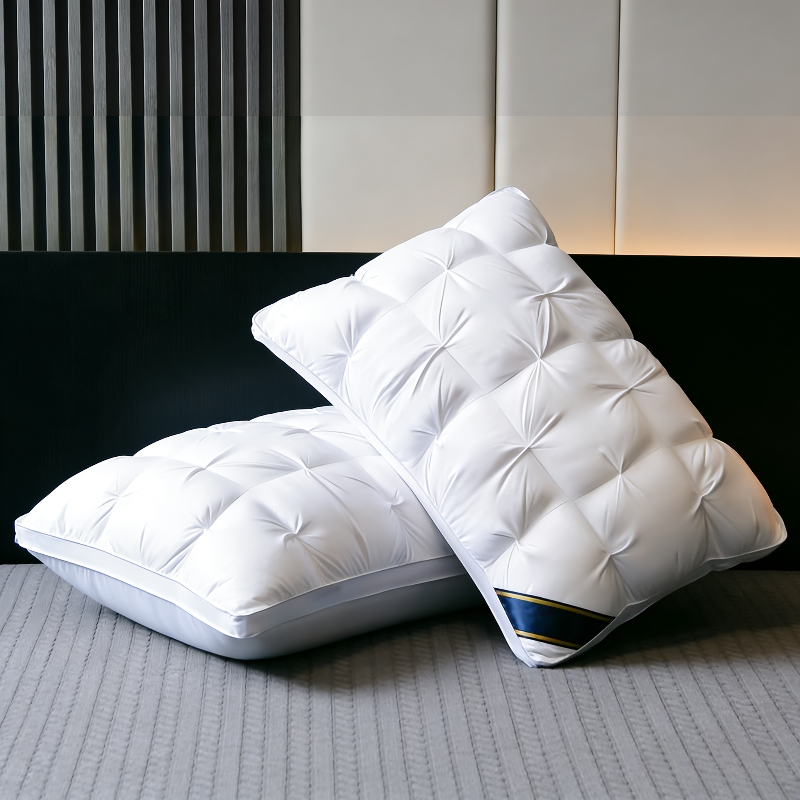 2 Pack 5-Star Hotel Luxury Pillows, Polyester Filling, Suitable for All Seasons. Ideal for RV, Home and Bedroom. Size: 48.26x73.66cm