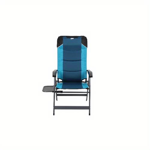 trail camping 5 chair with side table blue and black adult