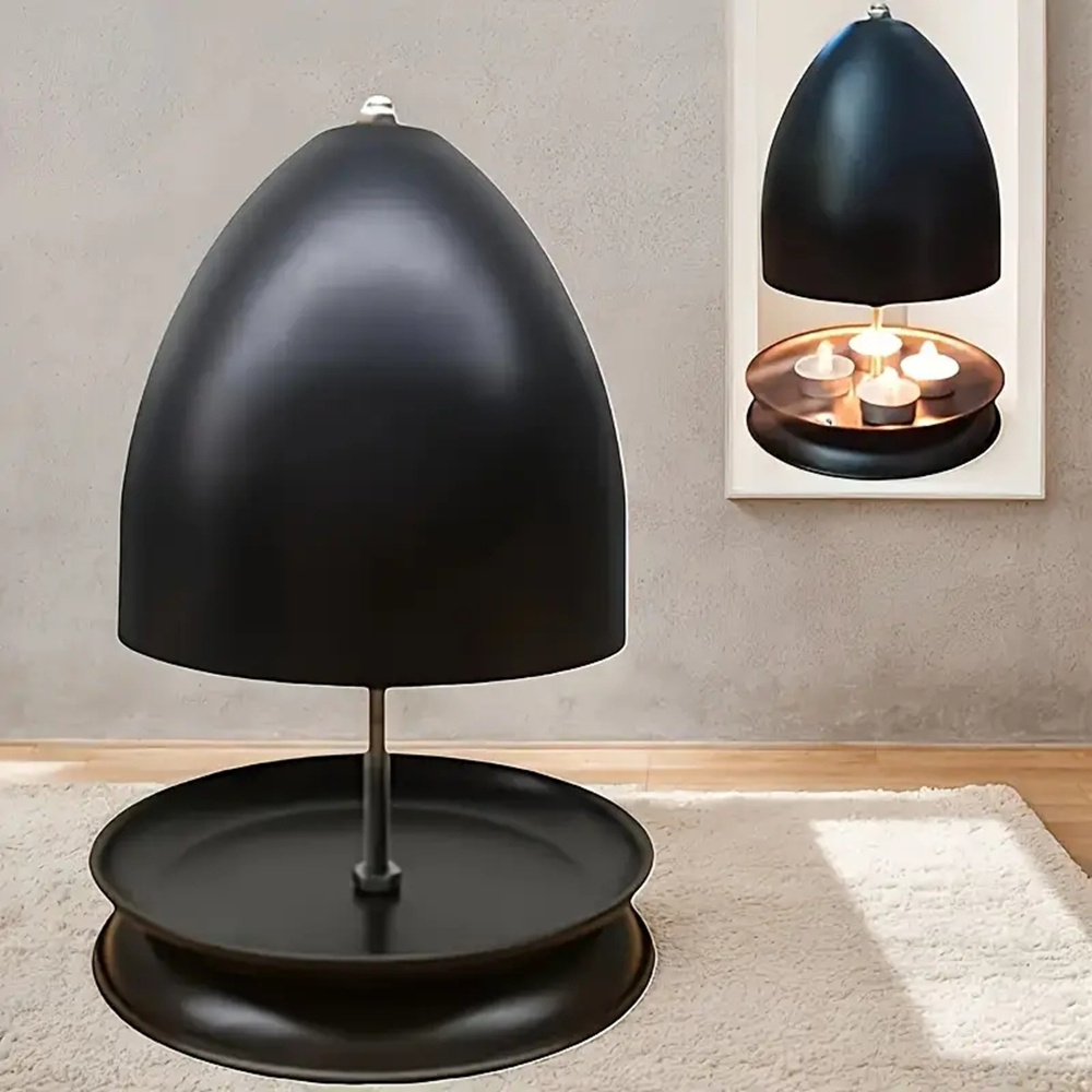 Image of A Iron Candle Holder Designed For Use In Dining Rooms, Living Rooms, Bedrooms, Offices, And Hotels