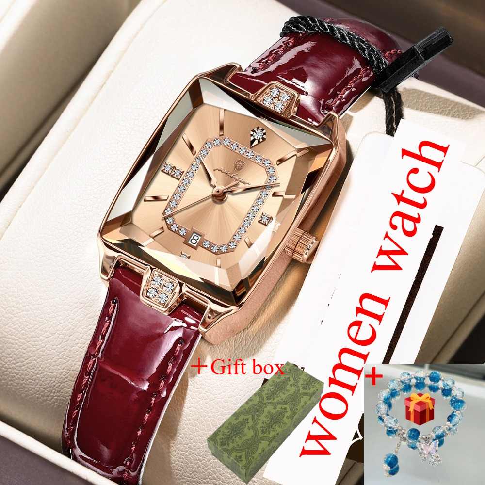 TEMU Gentle Temperament Women's Watch, Exquisite Women's Watch, Fashionable Item, Warm Birthday Gift, Versatile For Daily , Full Of Gift , New Year's