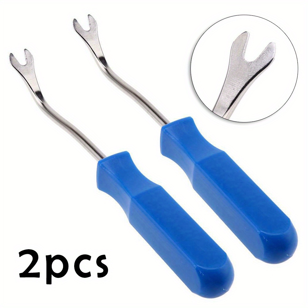 Set Of 2 For Removing Car Door Trim Panels And Fasteners, Designed For Clip Extraction