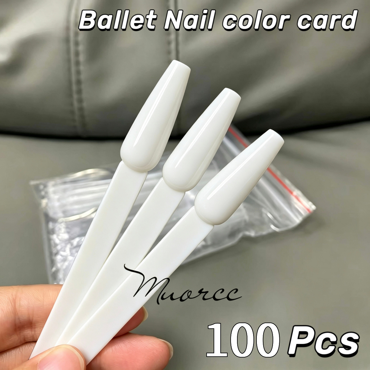 TEMU 100pcs Ballet T-shaped Nail Tips Suitable For Nail Polish Practice, & Nails With T-shaped Base For Diy Nail Art Training, Manicure Practice For