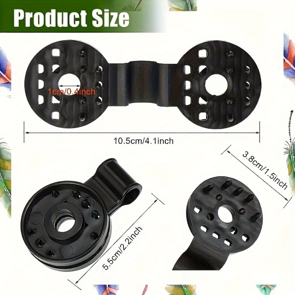 50pcs heavy duty black plastic grommet clips windproof locking grips for greenhouse awning fabric outdoor vertical fixing durable garden clips ideal gift for  