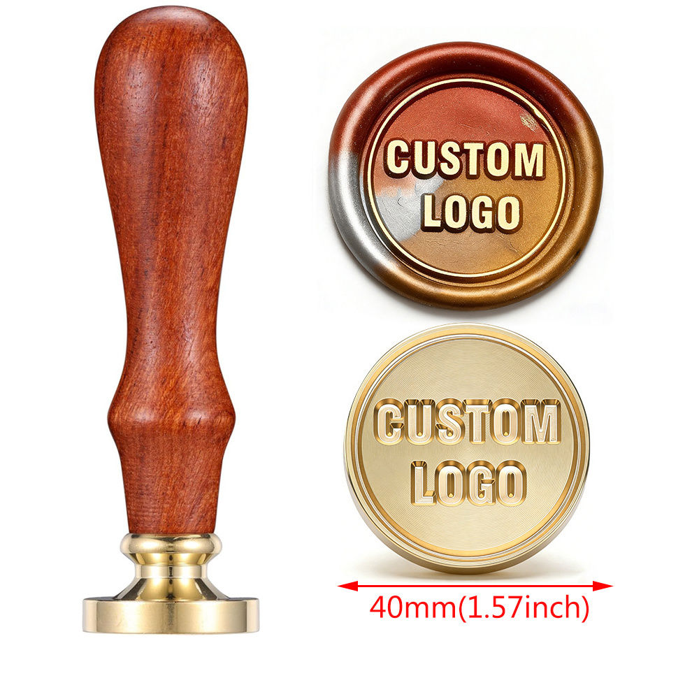 TEMU Briartw 40mm/50mm Personalized Wax Seal Stamp Compatible With Metal Dies - Custom Stamp Press Seal For Diy Crafting, Wedding Invitations, Gift