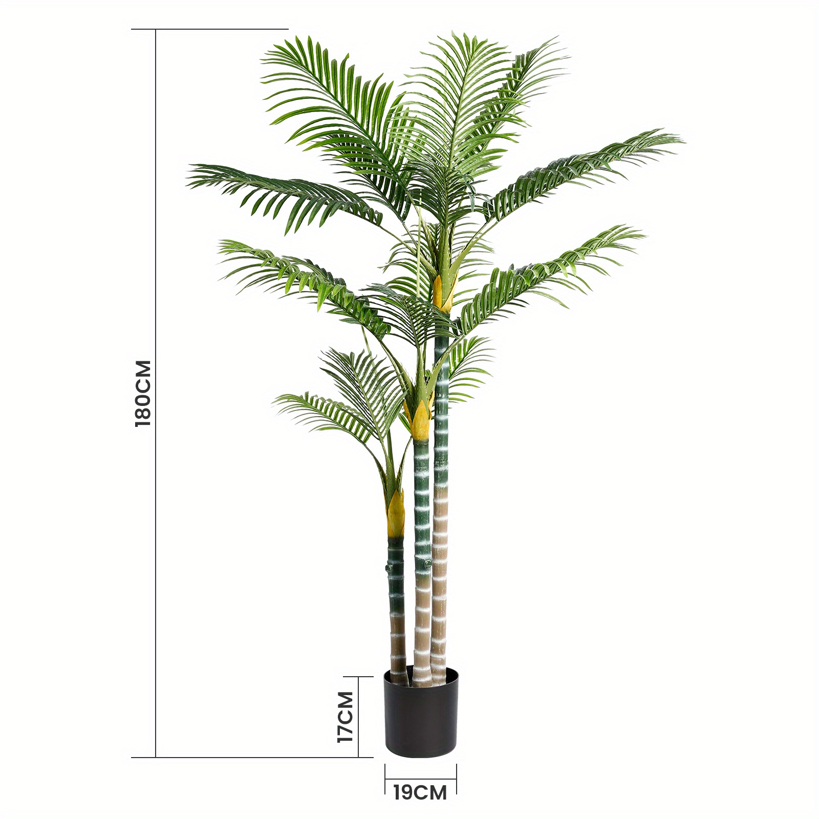 180cm/120cm Kunstmatige Palmboom Decoratie Kunstplant