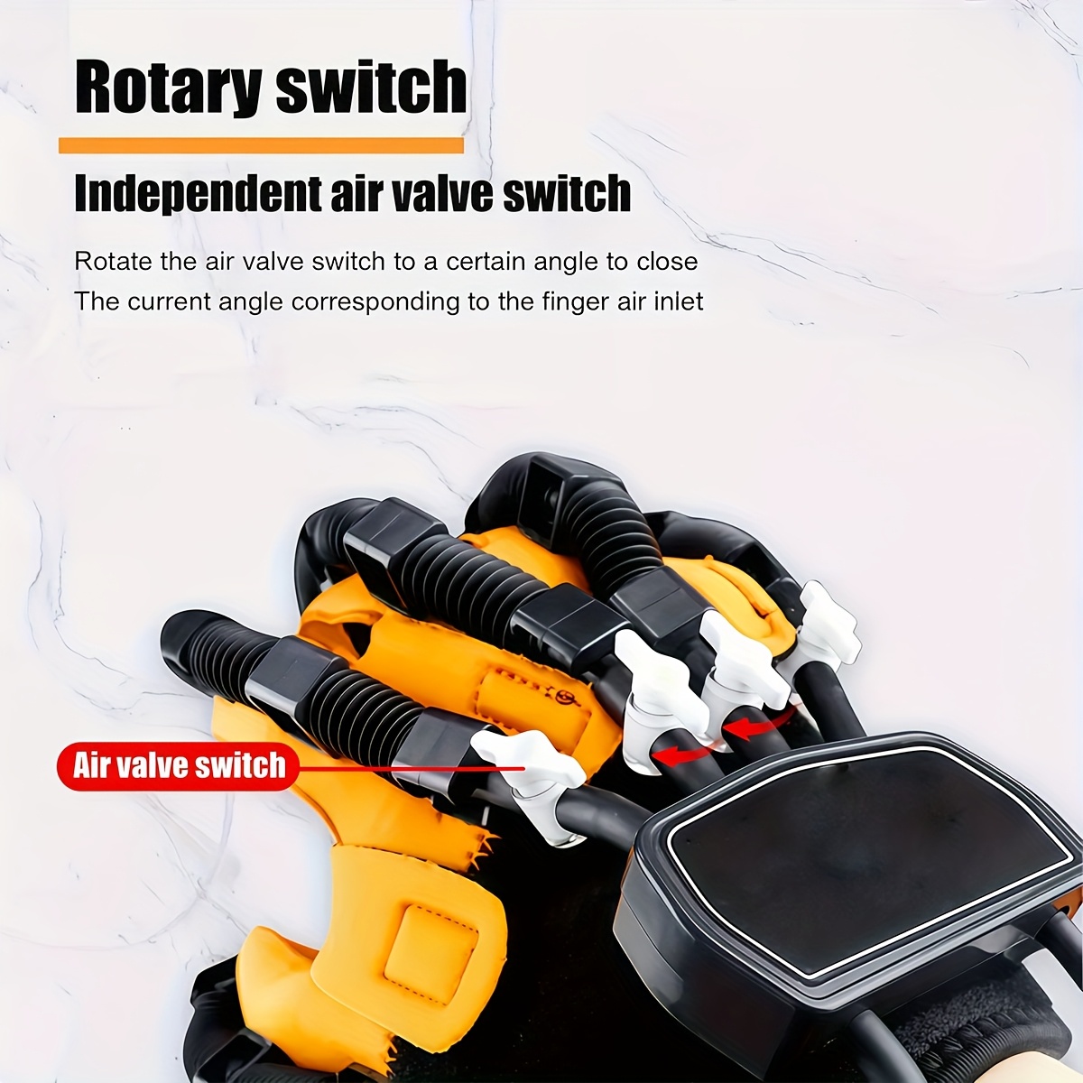 Robot Gloves - Finger Function Training Device with USB-Powered Motor, Separation Training for Elderly, Hand Robot for, Stroke, Parkinson'S