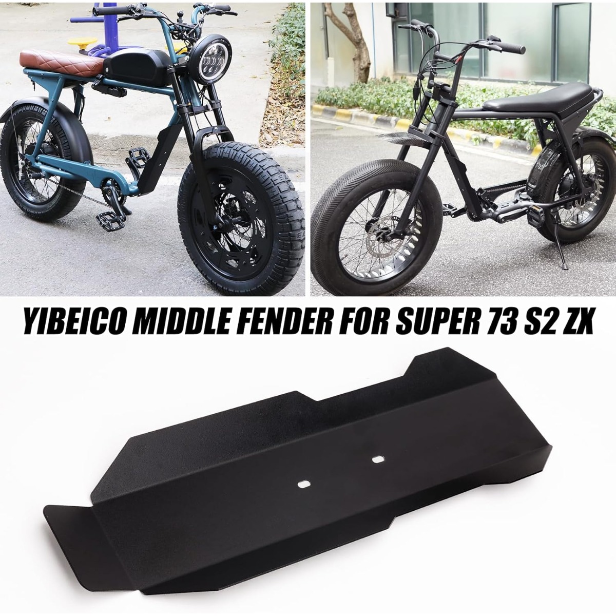 YIBEICO Front Fender For Super 73 S2 – Extended Mudguard With