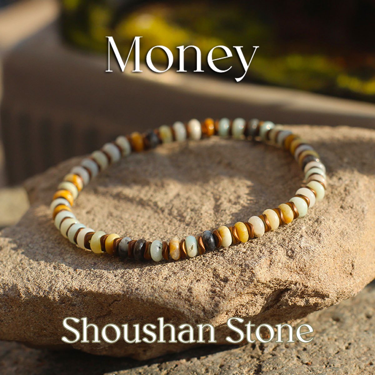 TEMU Shoushan Stone Abacus-shaped Beaded Money Bracelet, Attracting Wealth, , And . Handmade Elastic Cord -friendly Jewelry, Suitable For Daily Wear