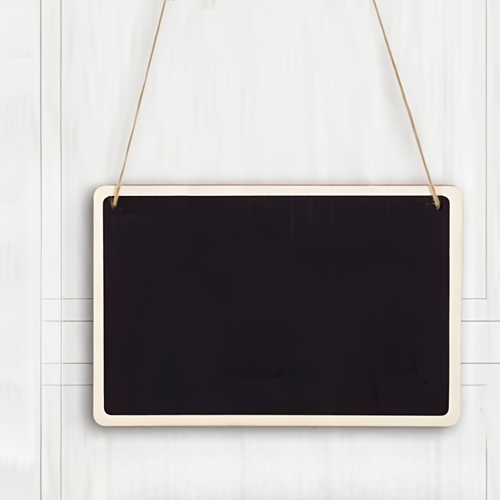 TEMU Panneau Noir Mini Rustique en Bois 2D, Style Moderne, Panneau Mural, Idéal pour Maison, Cuisine, Dortoir, Fête de Noël, Décoration de Mariage,