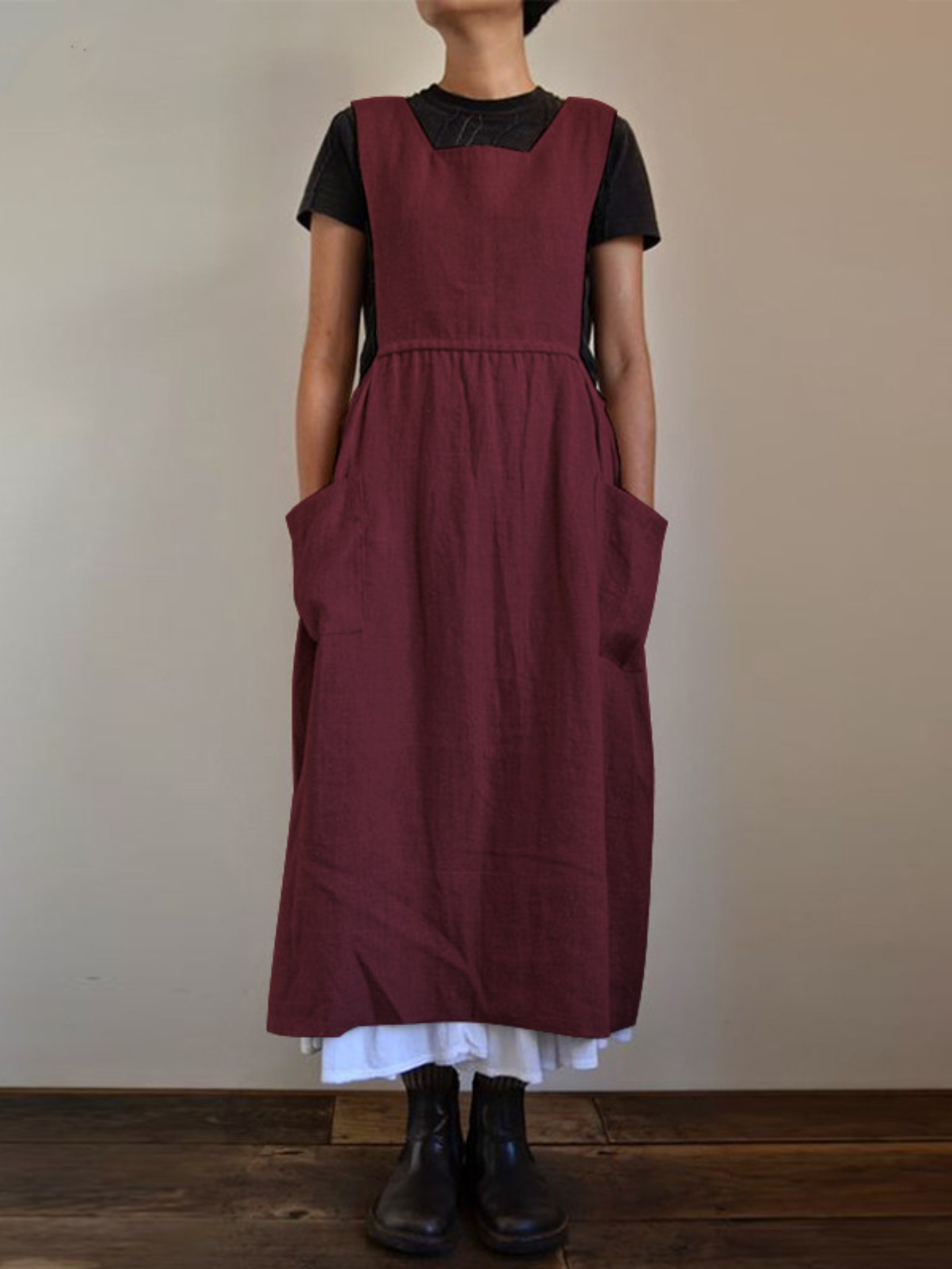 apron dress sold on Temu United States