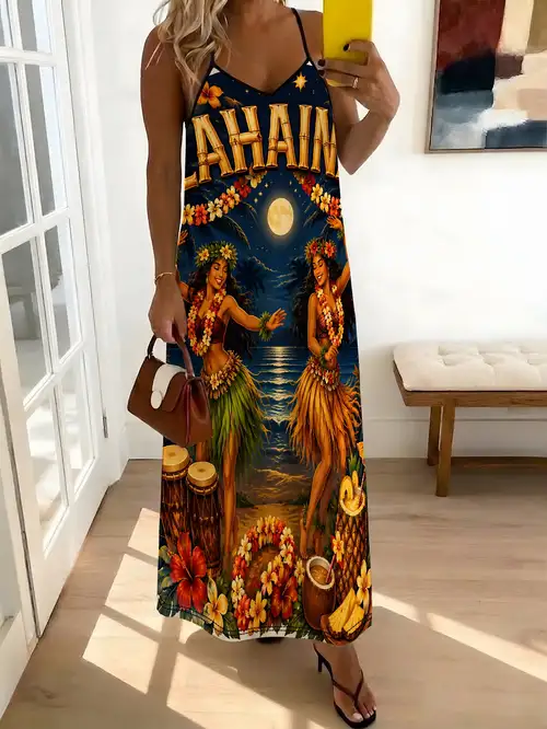 aloha themed party dress Luau Dress For Girls Girl's Gypsy Uneven Bottom Hawaiian Luau Dress