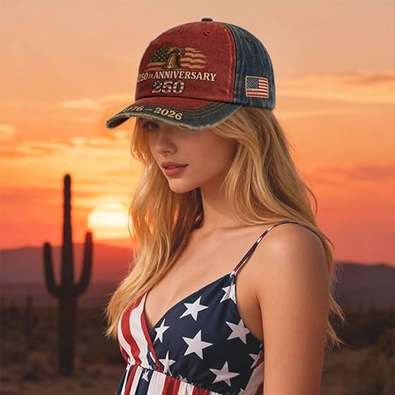250Th Anniversary USA Patriotic Baseball Hat, American Independence Cap, Adjustable Vintage Style - Perfect Gift for Patriots, Holiday Gear, And History Enthusiasts