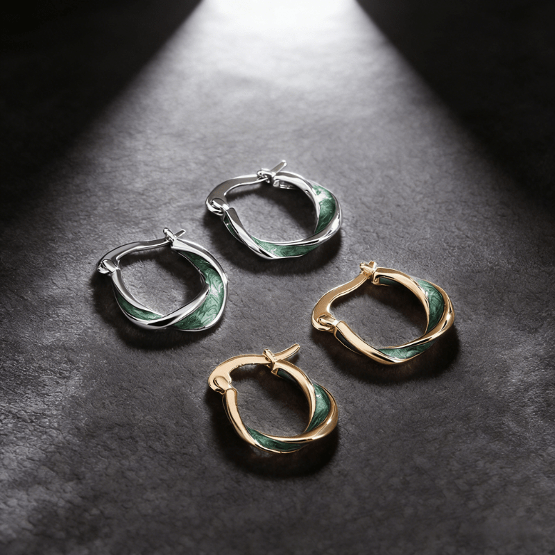 2pcs Vintage French-Style Hypoallergenic Dangle Earrings