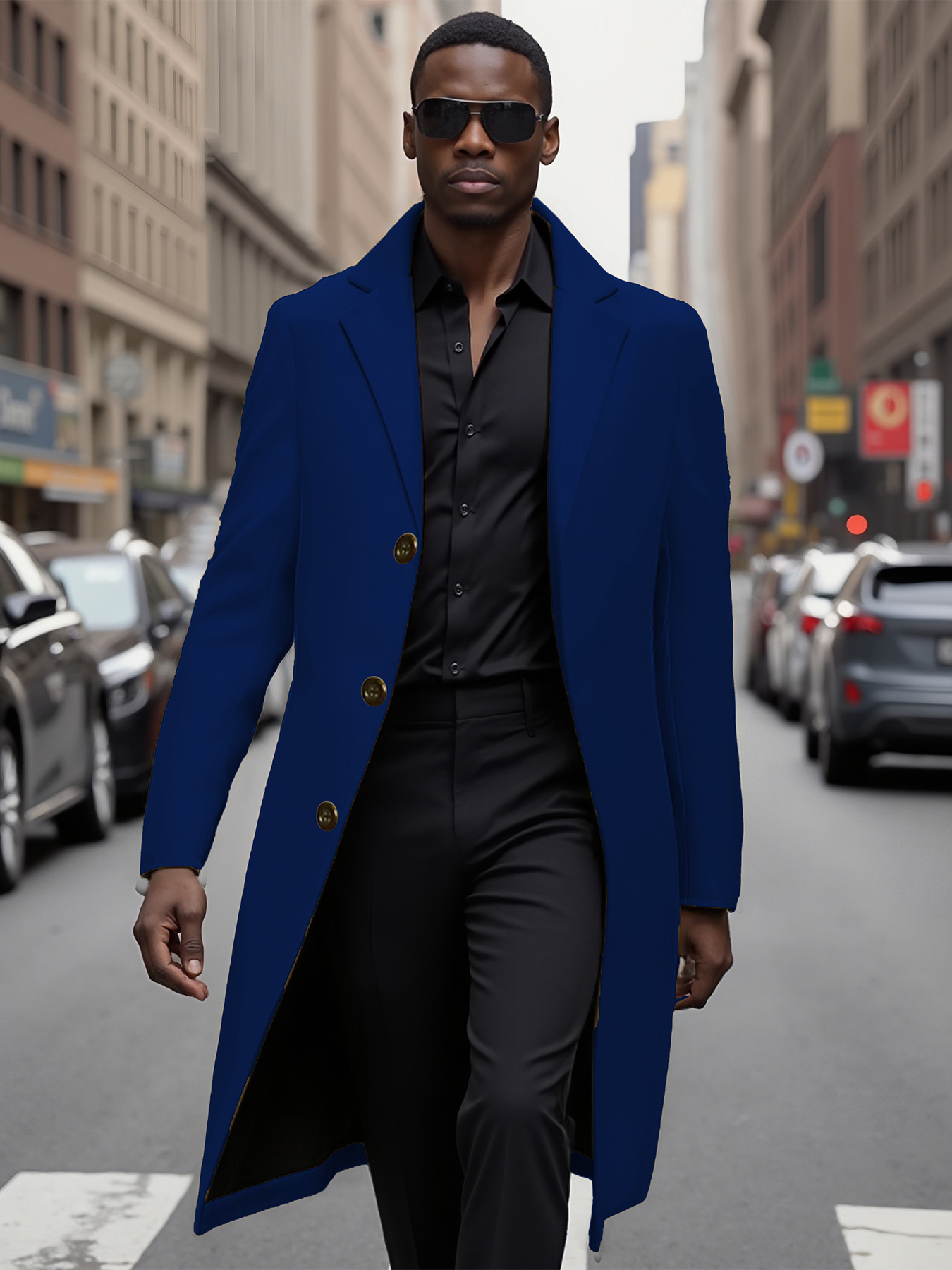 mens red trench coat stylish single breasted jacket spring - Temu