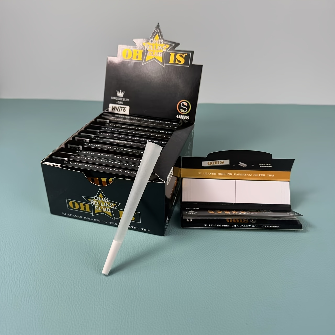 OHIS Black Rolling Papers Kingsize 108*44mm