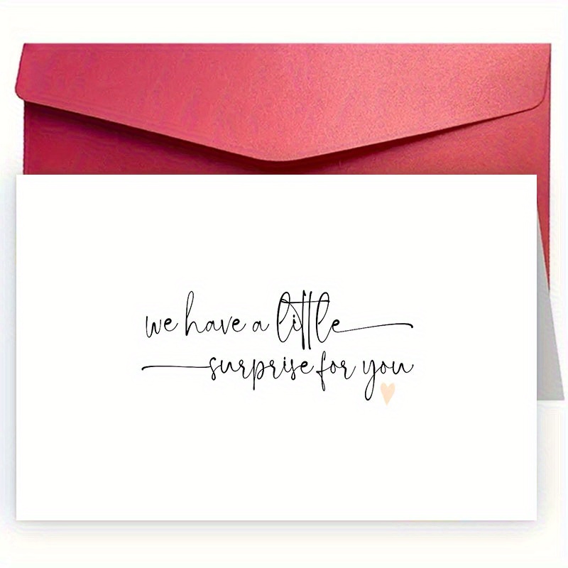 TEMU 1 Creative Congratulations Card, Adorable Pregnancy Greeting Card, Made Of Paper, In English, Suitable For Expectant Mothers, , New Dads, ,