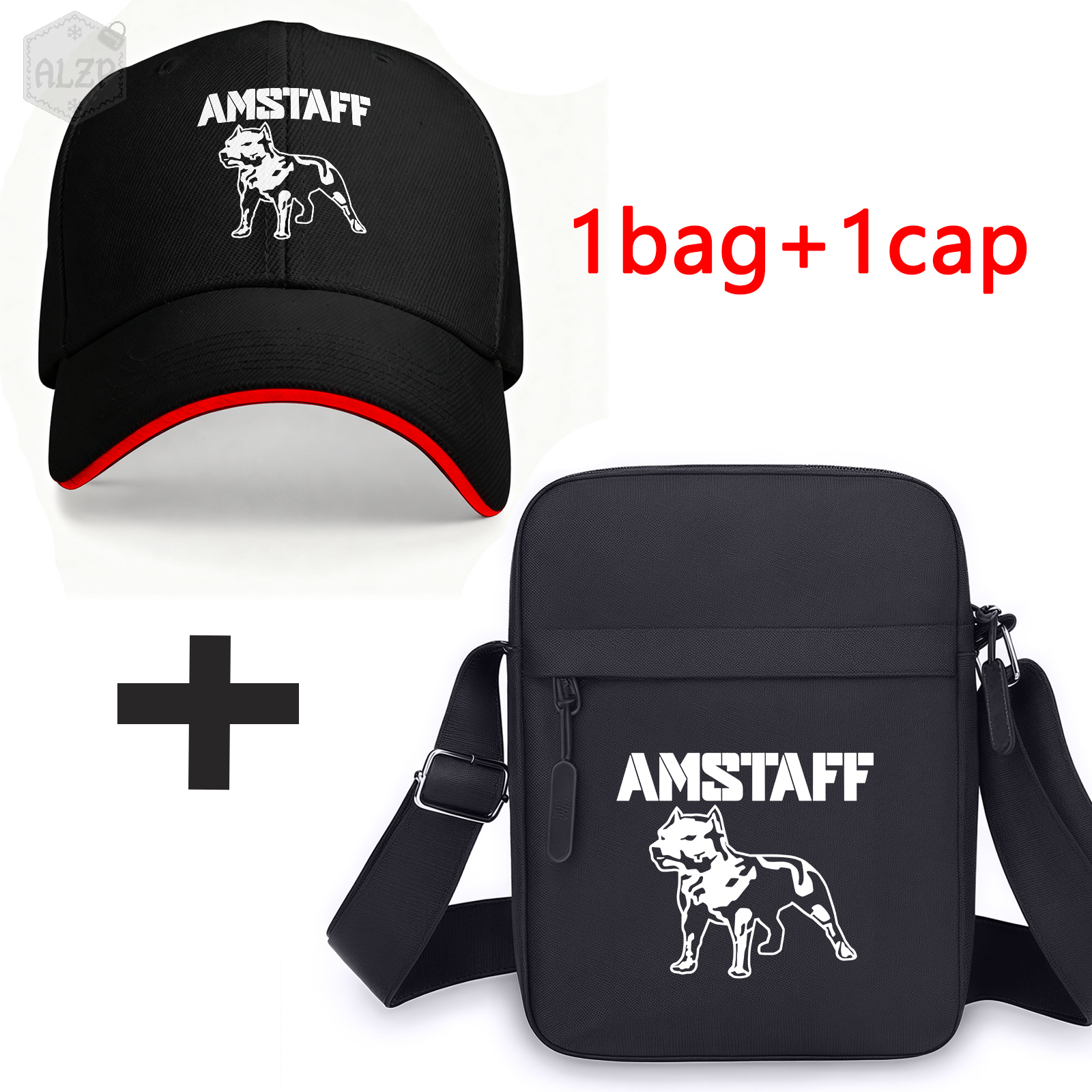 E-shop 2er-Set Designer Schultertasche und Baseballkappe, für den täglichen Gebrauch, Outdoor, Reisen und als Geschenk, modische und langlebige