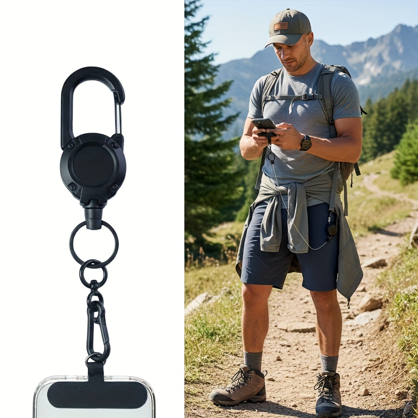 E-shop PP Dehnbares Handy-Lanyard mit robustem Multifunktionsclip, Ausweishalter, Handyhalter, für den täglichen Gebrauch, Büro, Outdoor-Aktivitäten,