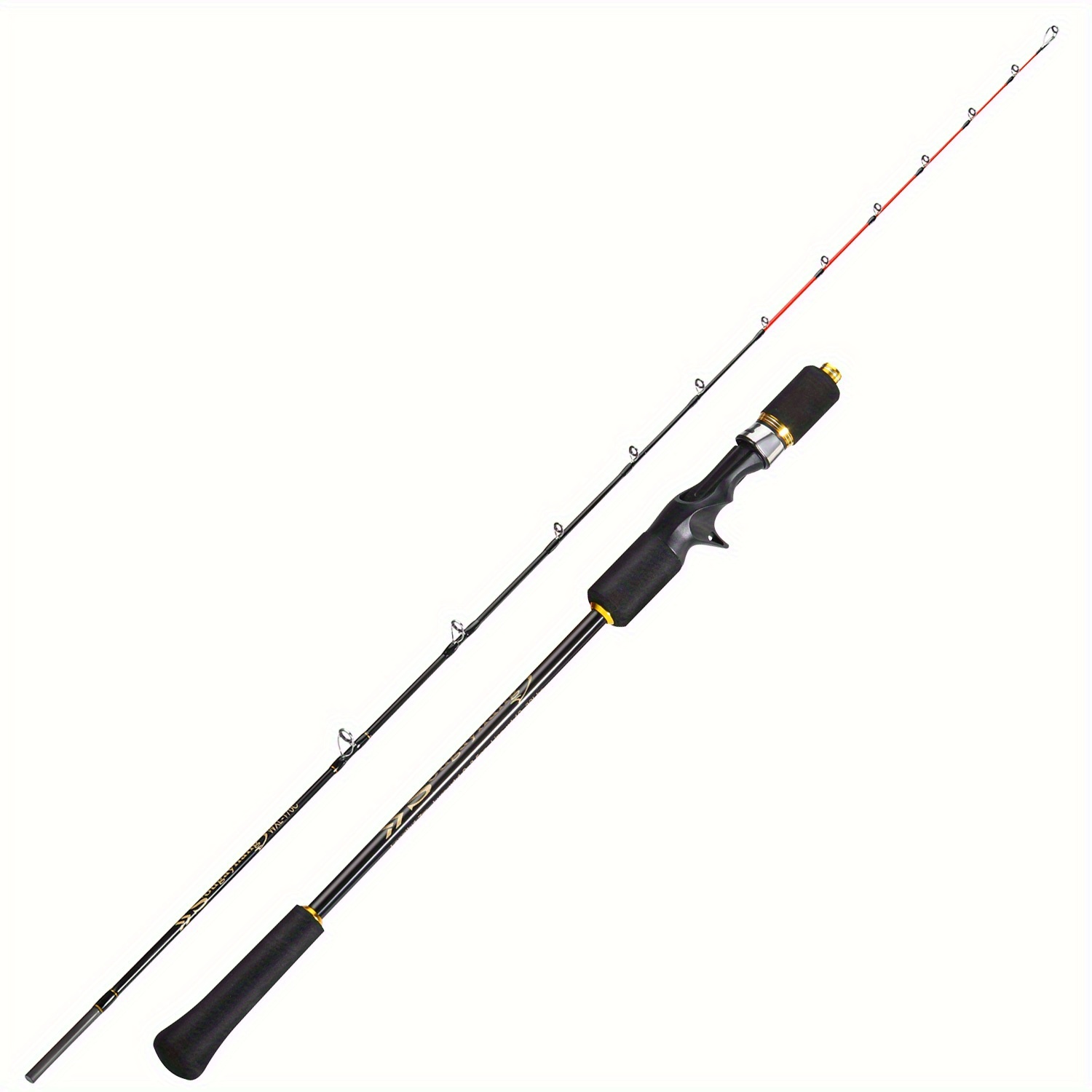 TEMU Sougayilang Fishing Rod, 170cm-66.92in 2pcs Carbon Fiber Fishing Pole For Squid Fishing