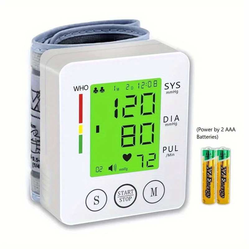automatic wrist blood pressure monitor with voice guidance large lcd backlight display talking bp cuff with memory storage irregular heartbeat detection adjustable cuff sizes portable home use monitor with carrying case   aaa for adults wrist blood pressure monitor cover blood pressure machines with light indicators blood pressure   equipment blood pressure machine digital for home use blood pressure cuff manual equipment Product details 4