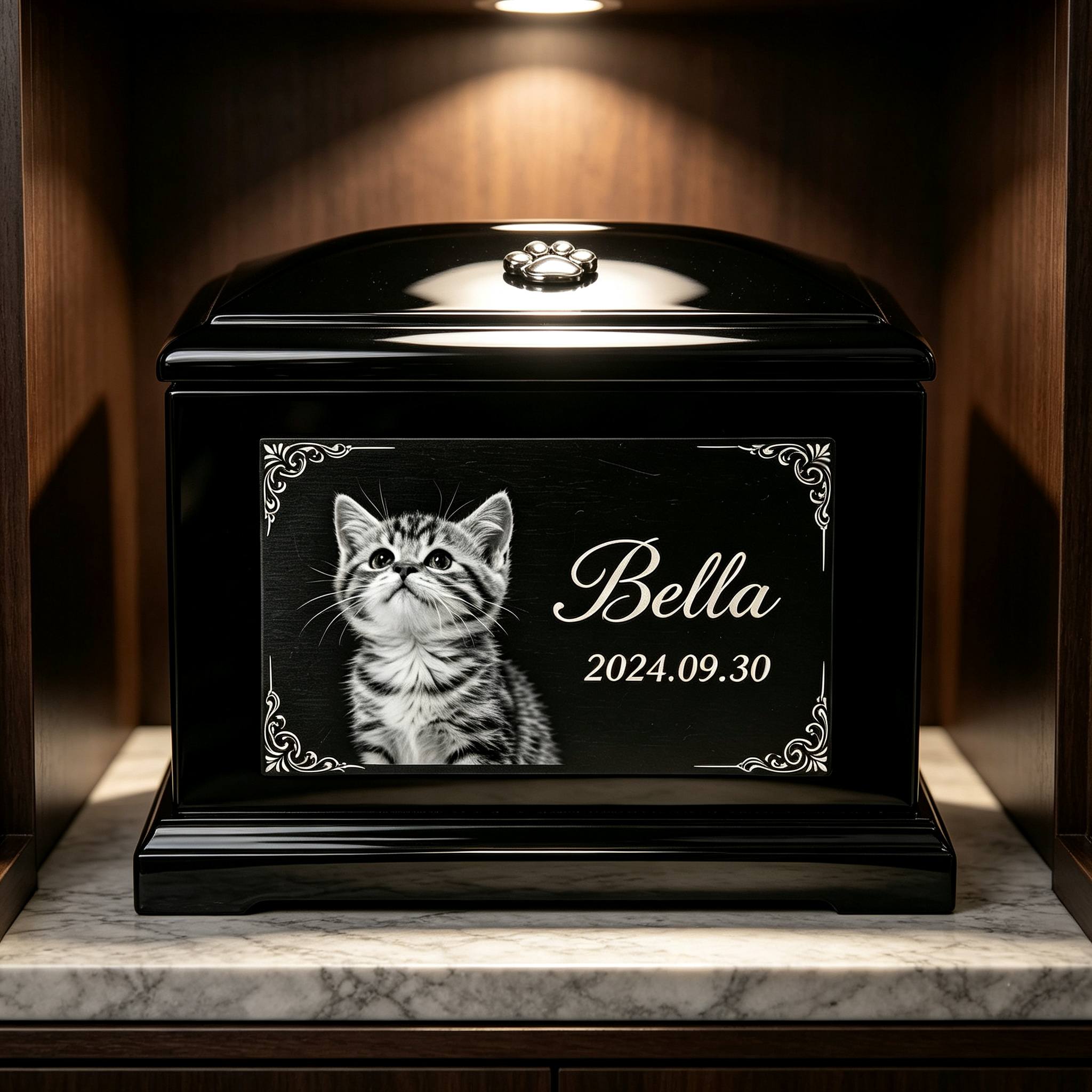 TEMU Custom Laser-engraved Stainless Steel Cat Memorial Plaque. Personalized Text And Patterns Available. An Excellent Choice For Pet Owners To Keep