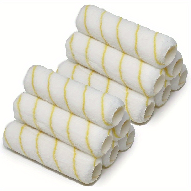TEMU Paint Roller Covers, 12-pack 9 Inch Paint Roller Covers 1/2 Inch Nap, Covers For Paint Roller Frame And Paint Roller Kit