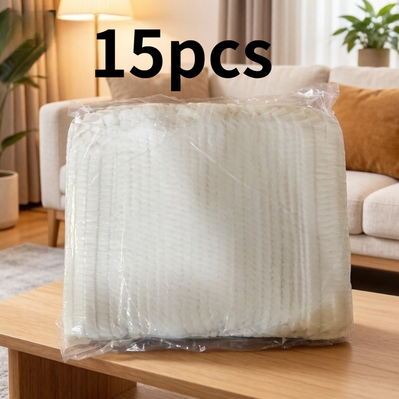 TEMU 15pcs Disposable Retractable Broom Cover - Anti-hair Cleaning Tool - Essential Household Dusting Cloth Cover - Electrostatically Attracts Hair