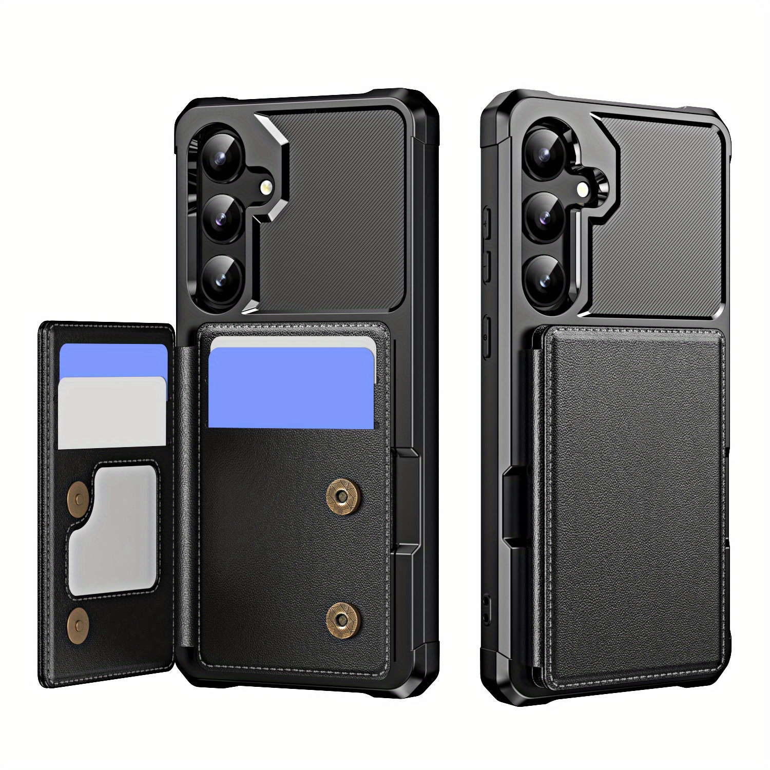 TEMU Phone Case - Zm12 New Flip Stand Card Holder Phone Case For Galaxy