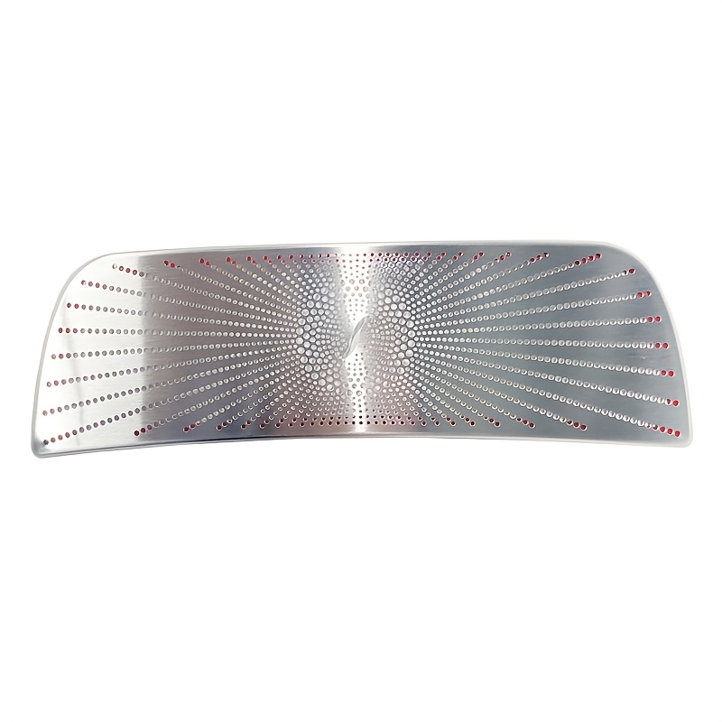 TEMU Premium Stainless Steel C/e/glc W205 W213 X253 Rear Vent Speaker Cover - Stylish Perforated Design With Swirl Pattern, Suitable For 2015-2023