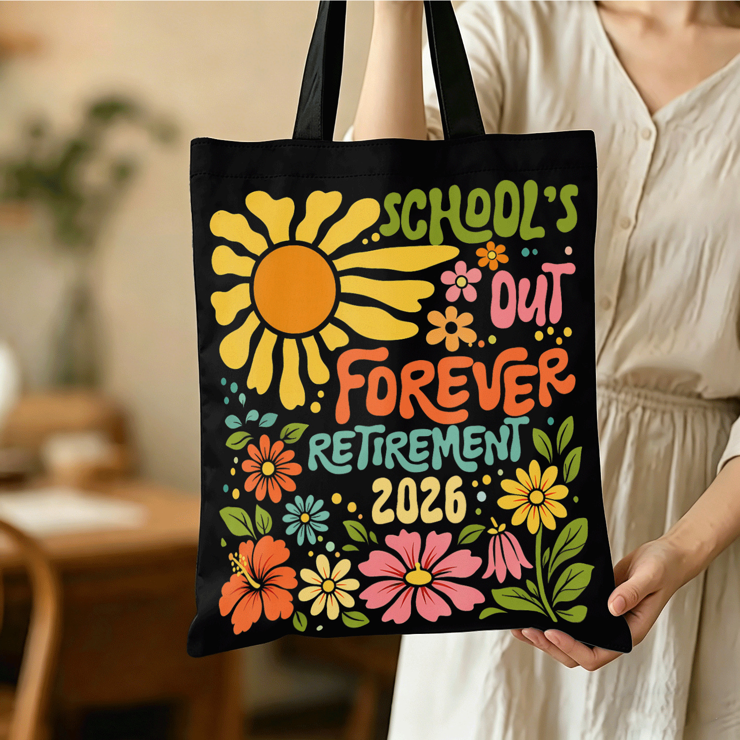 TEMU Women's Retirement 2026 Retired Teacher Tote Bag - Lightweight Suitable For Daily Use, Travel &, / Handbag Gift For Retiring Educators,