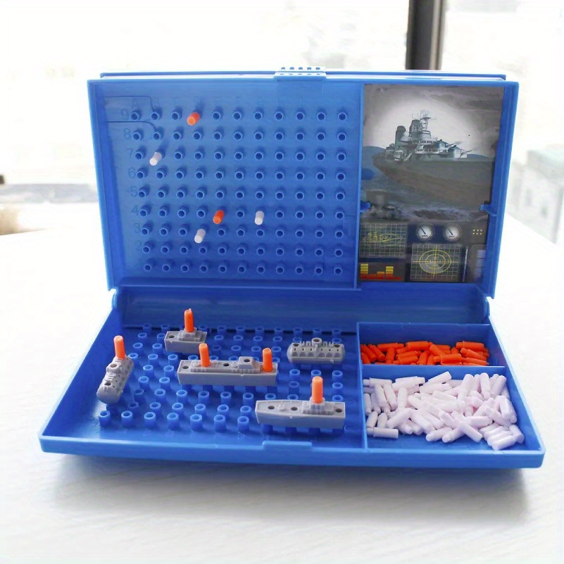 Slagschip Bordspel - Klassiek Strategisch Zeeslag Bordspel, Geschikt voor 2-4 Spelers, Geschikt voor Binnen/Buiten, Geschikt voor Familie en Vrienden Interactie