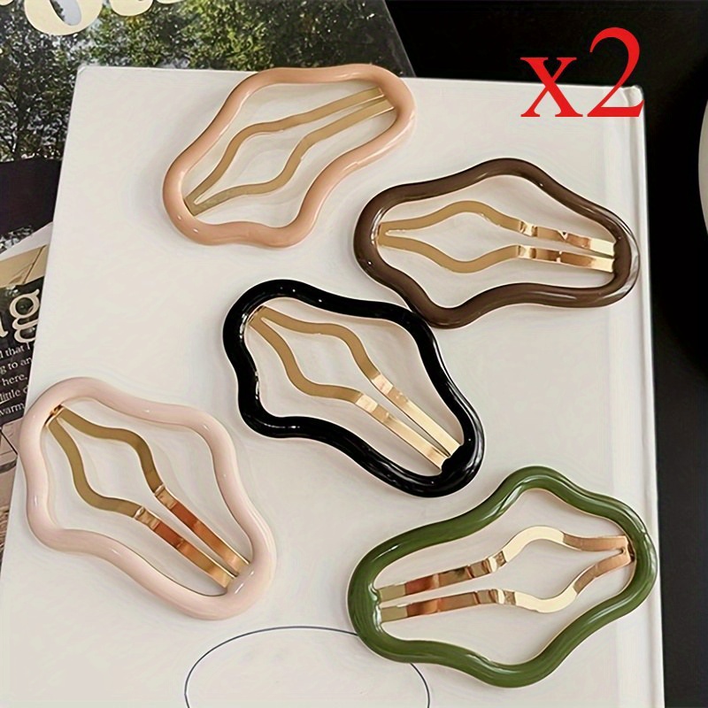 TEMU 10pcs Hollow Cloud Hairpin, Side Bangs, Broken Hair Accessories, Bb Clip Headpiece, Sweet Hairpin For The Back Of