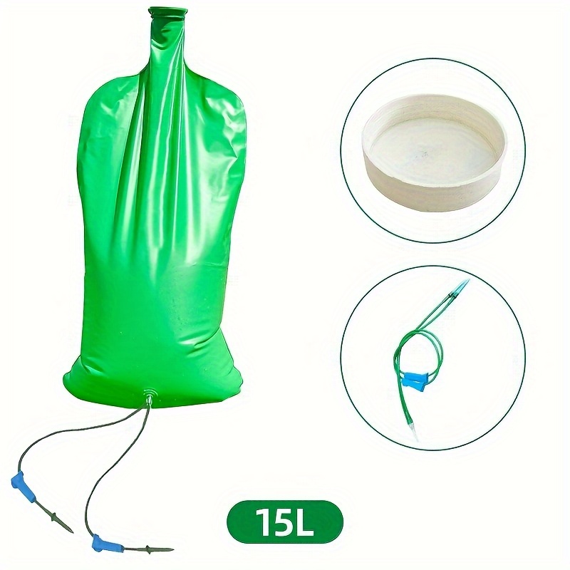 Image of 15l/40l Tree Watering Bag- Durable Pe Material, Leakproof& Overwatering , Double Dropper Design, Automatic Plant Watering System For Tree, Flower, And Lawn Care, No Electricity Or Battery Required