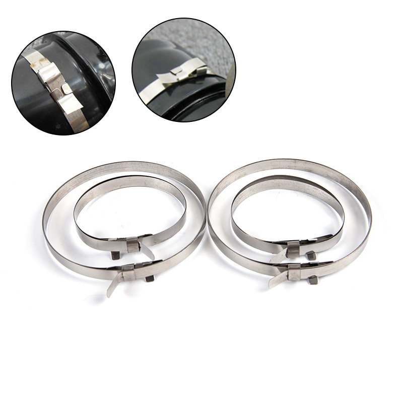TEMU 2 Sets As CV-koppeling Boot Clips Kit Roestvrijstalen Kabelbinder Aandrijfas Retentieclip Auto Krimpband Boot Klem