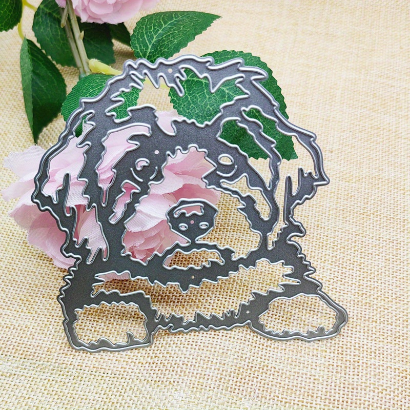 KY-Bored Stanzschablone „niedlicher Hund“ Aus Stahl – Für Karten, Scrapbooking & Bastelprojekte