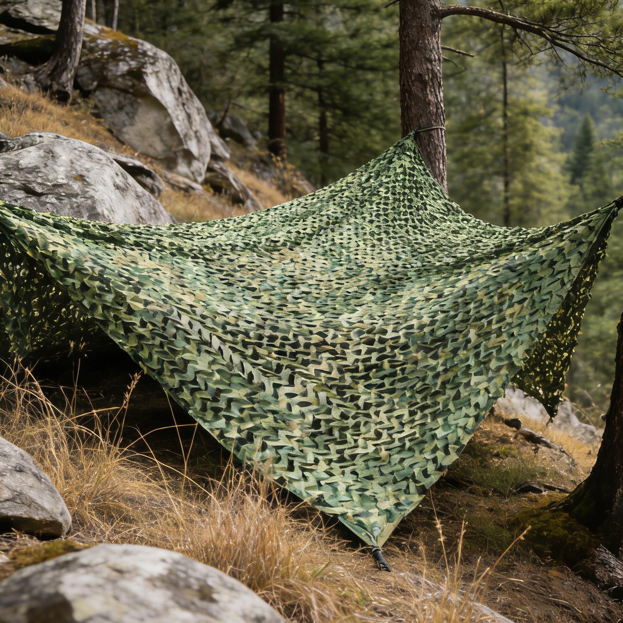 Double-Layer Jungle Camouflage Net for Outdoor Use