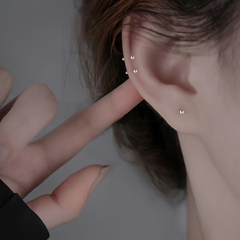 Minimalist Mini Stud Earrings Hypoallergenic Copper Everyday & Party Wear