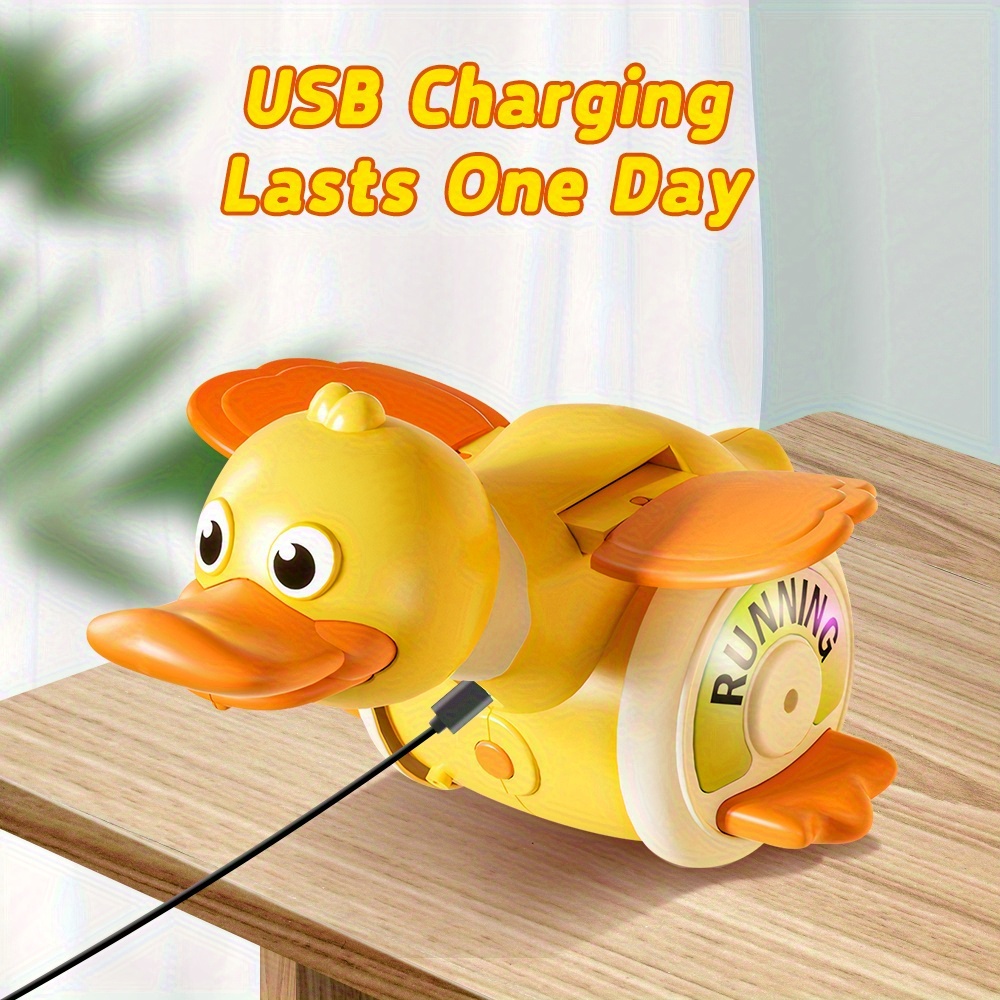 Rechargeable 7–8″ Spinning Light-Up Toy with Music